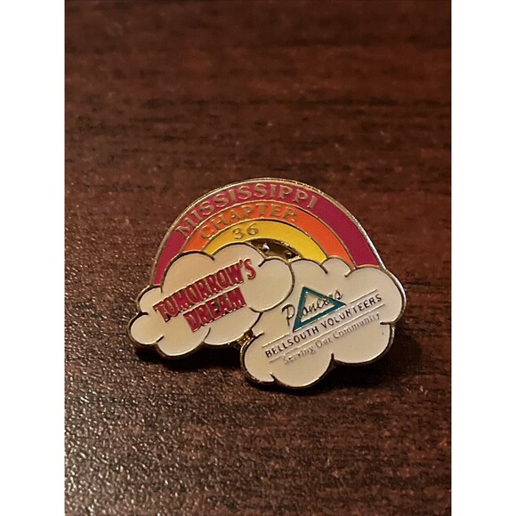 Pioneers BellSouth Volunteers‎ Mississippi Chapter 36 Rainbow Lapel Hat Pin - Picture 1 of 3